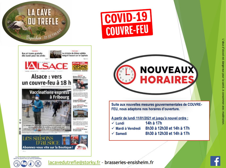 horaires couvre-feu